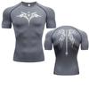 Kompressionsshirt Joggen Training Elastisch Herren Laufshirt Schnelltrocknend Fitness Sportbekleidung Fitnessstudio Sport Kurzarm Atmungsaktive Oberteile