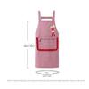 Household Plaid Women Apron Cotton Overalls Oil-proof Chef Aprons Large Pocket Cooking Apron Home Cooking