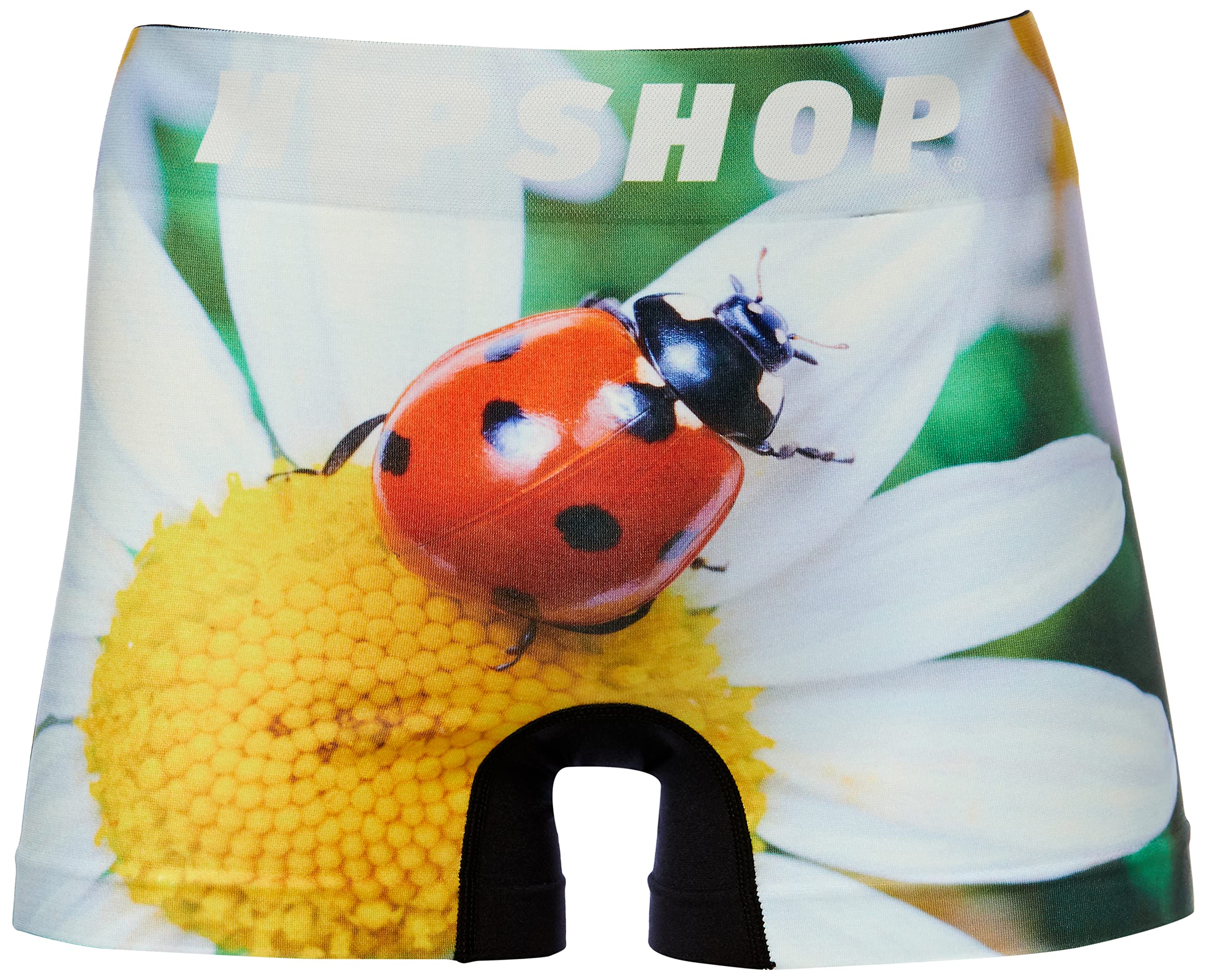 

[Hip Shop] INSECT Underpants, Men s Polyester Boxer Shorts, Ladybug Design, Size LL