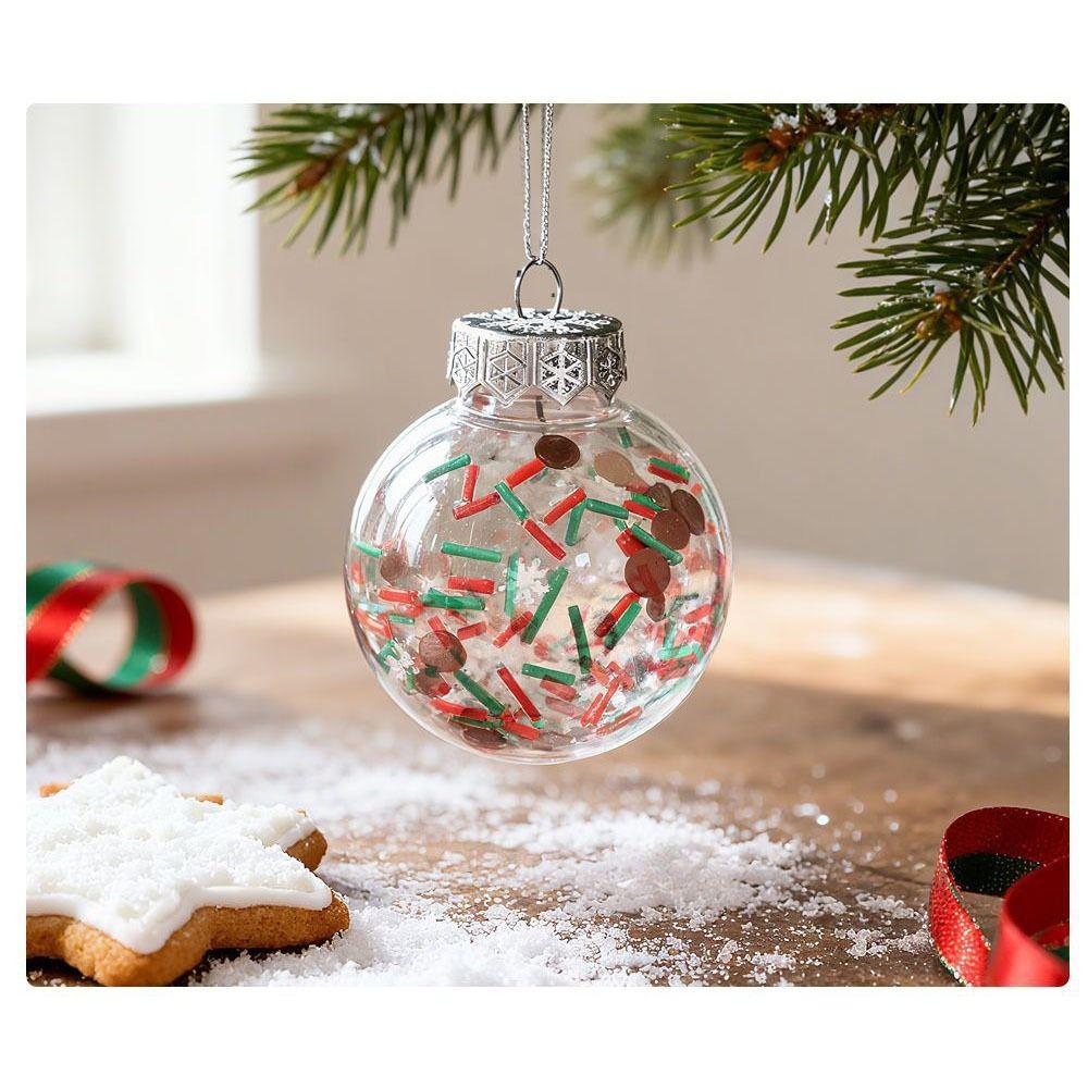 9Pcs/set Plastic Christmas Tree Balls 6cm Hanging Christmas Tree Pendant painting DIY Xmas Baubles Christmas Decorations