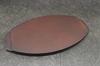 Asahi Steak Plate (with Wooden Base), Cast Iron, New Oval, Induction Compatible, Commercial Use