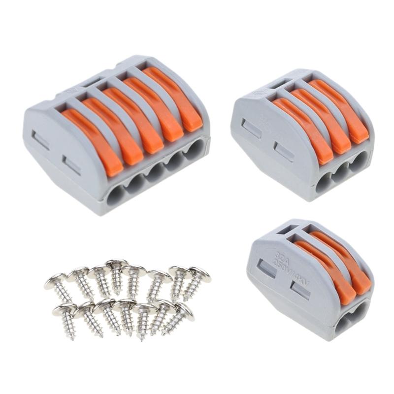Splicing Connector Assortment Wire   Splices Connector Set Quick Connect Wire Terminals Set Electrical Connector Blocks Set