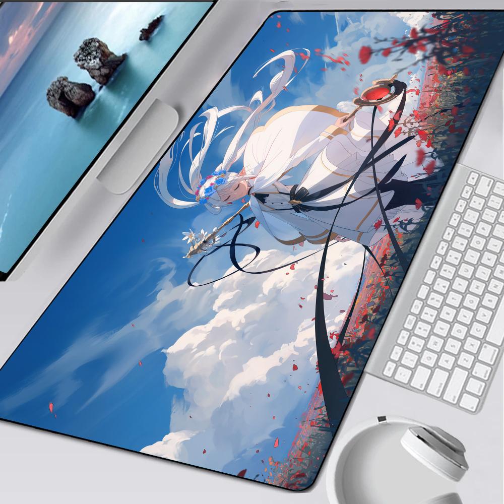 F-Frieren C-Characteres Mouse Pad Rubber Mat Laptop Xxl Mousepad Notebook Gamer Computer Table Gaming Accessories