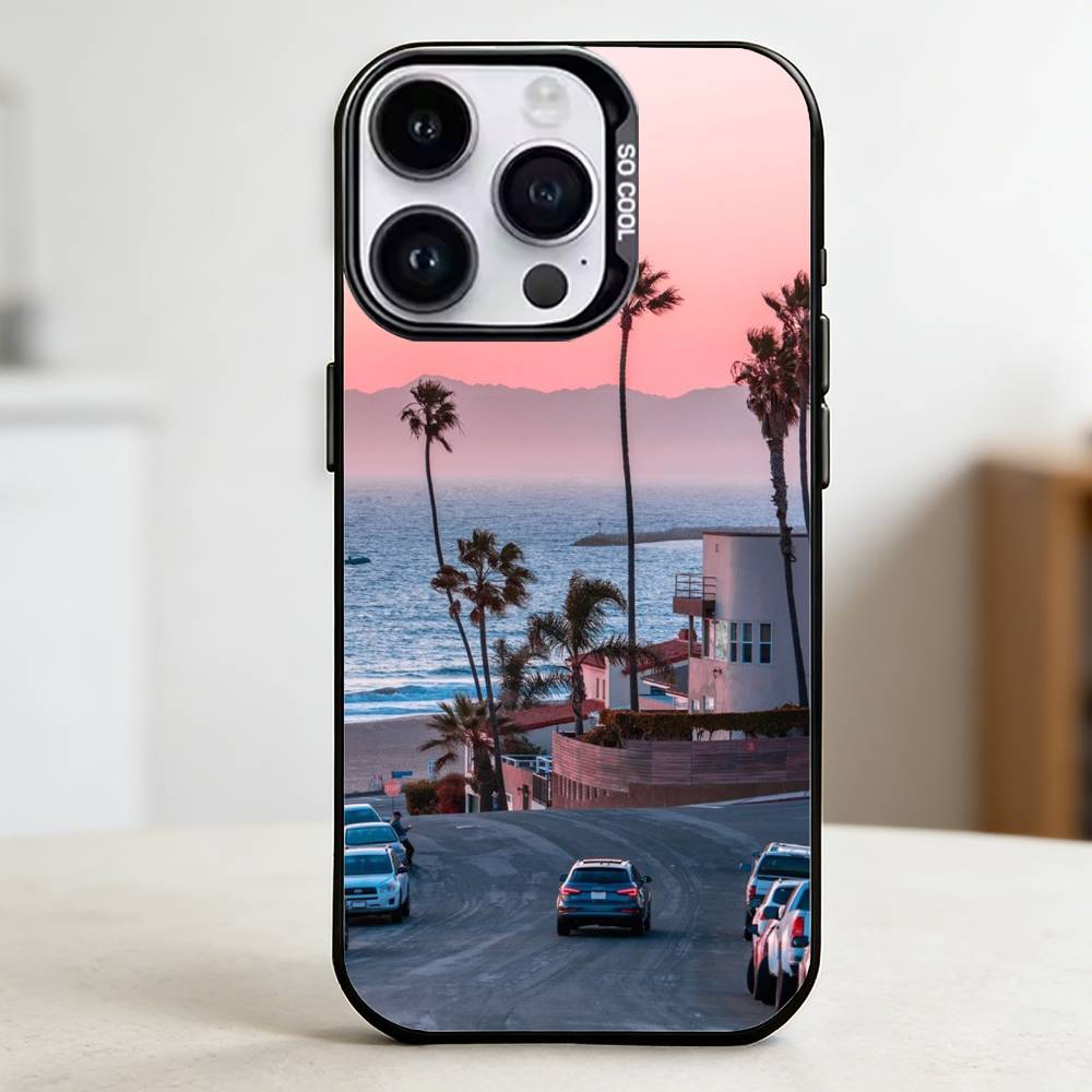 California Travel  Phone Case for Color Silver Shell For IPhone 17 16 15 14 13 12 11 Pro Max Plus