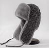 Extreme Warm Ushanka with Long Ear Covers, Super Thick Knit Winter Hat for Women, Windproof Skiing Cycling