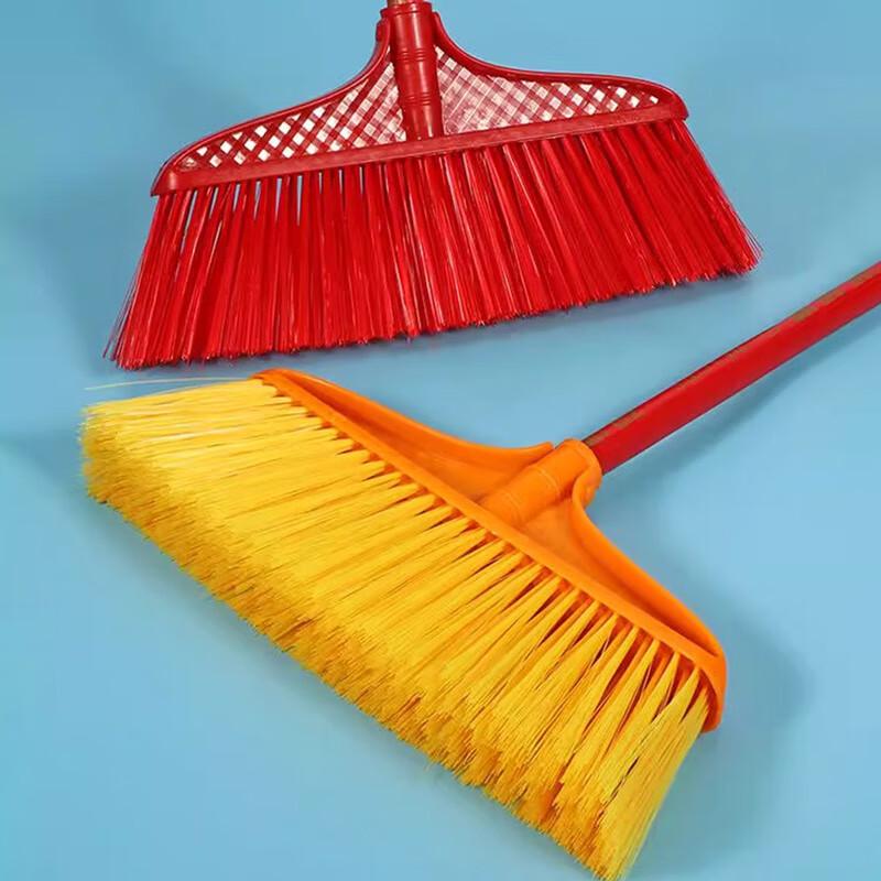 Junceng Wide Thick Plastic Hard Bristle Broom