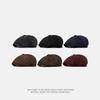 Autumn Winter Warm Beret Men Octagonal Cap British Vintage Cap Painter's Cap Newsboy Cap