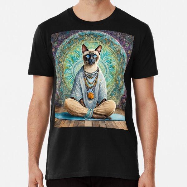 Namesta Zen Yoga Siamese Cat  T-Shirt S-5XL Best T-Shirt