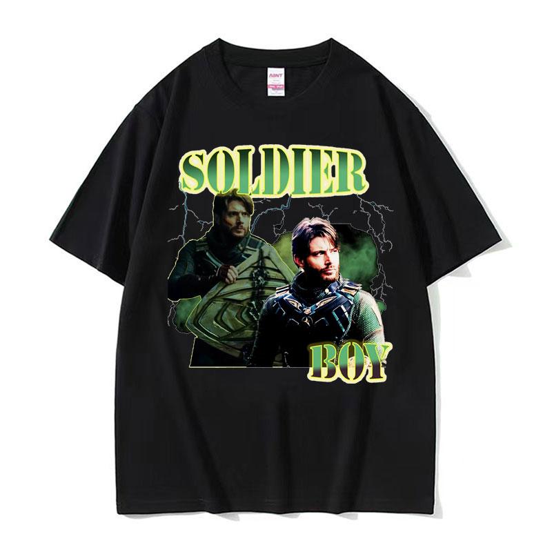 Beperkt The Soldier Boy Jensen Ackles Grafisch T-shirt Heren Mode Trending Oversized T-shirt Unisex Ronde Hals Katoenen T-shirt Tops