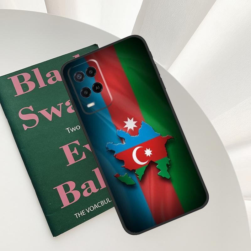 Azerbaijan Flag For OPPO A40 A60 A80 A5 A6 Pro A15 A17 A57 A16 A76 A96 A18 A38 A58 A78 A98 A54 A74 A94 Case