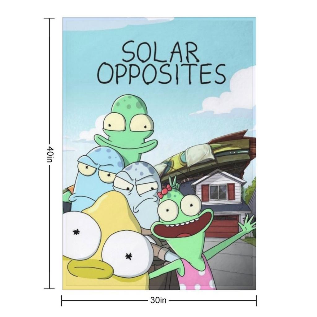 Solar Opposites Familien-Kuscheldecke Kariert auf dem Sofa Luxuriöse Design-Decken Für Sofas Luxuriöse Decken