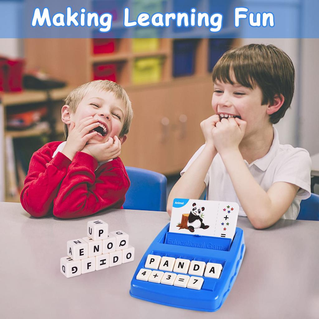 Educational Alphabet Spelling Number Matching Memory Game Interactive Parent-Child Learning Toy for Kids English Letter Board