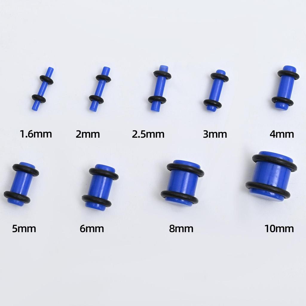 Acrylic Heart & Triangle Ear Plugs – Colorful Piercing Jewelry In Multiple Sizes