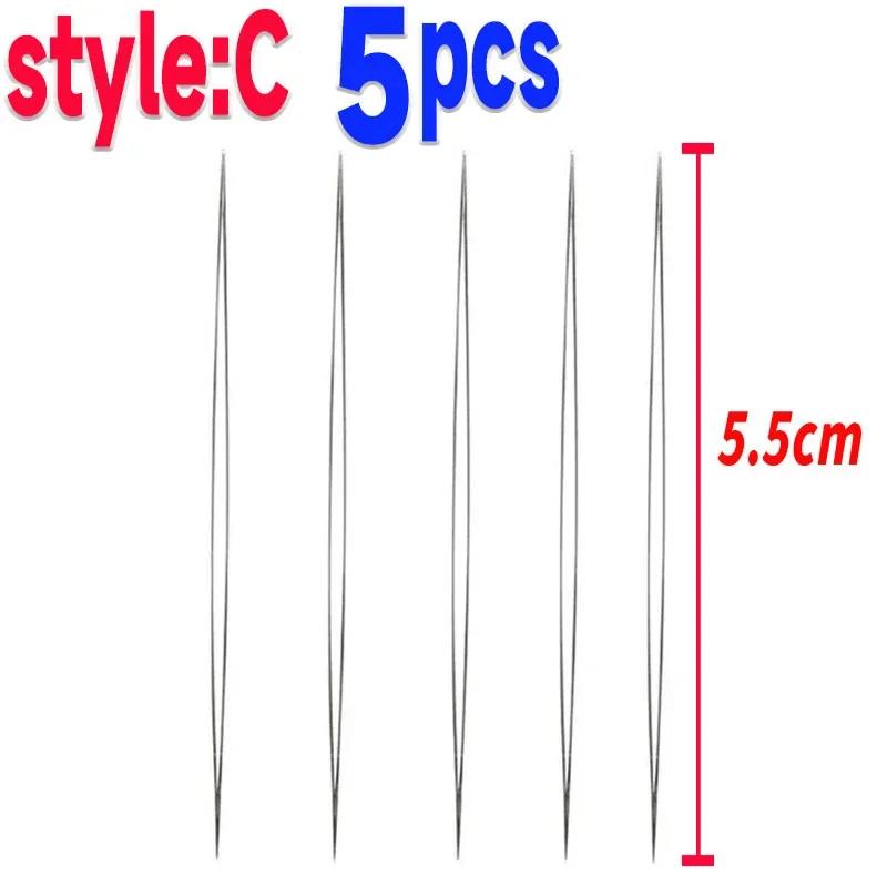 10/S Beading Needles Seed Beads Needles Big Eye Diy Beaded Collapsible Beading Pins Open Needles For Jewelry Making Tools