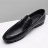 Hot-selling Summer Breathable Hollow Leather Shoes Men's Fashion Versatile Sole Soft Shoes  Casual Leather Shoes