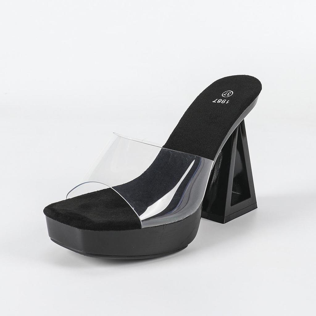 2026 Summer New Women's Heels: Super High Thick Heel With Platform, Fashionable Slippers & Sandals LFD-1989-1