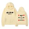 Alice in Borderland Hoodie – Unisex Black Double Sided Fleece Sweatshirt, Playing Card Suits & Japanese Kanji Drip Print, AIB Anime Streetwear