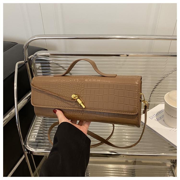 PU Solid Color Zipper Shoulder Bags Commute Large Capacity 2026  Women's Bags Light Luxury Temperament Crossbody Bags