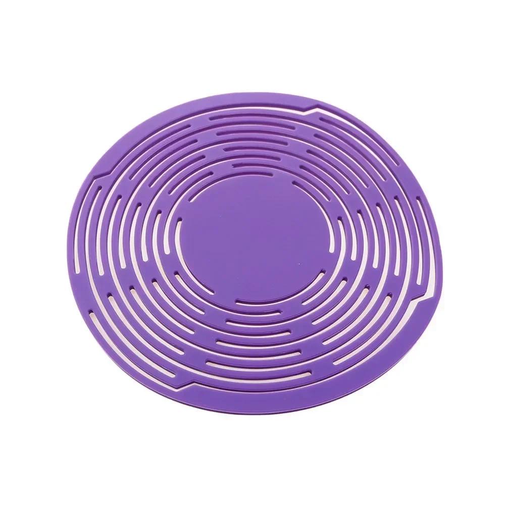 

Silicone Wine Bottle Storage Bag Water Bottle Tote Bags Cup Mat Wine Bottle Mesh Basket For Picnic Organizer Washable Reusable темно-фіолетовий колір