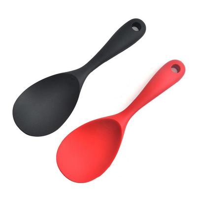 Wisząca silikonowa łyżka do ryżu kadzi kuchenne non-stick rondel elektryczne urządzenie do gotowania ryżu miarka do gotowania z otworami artykuły gospodarstwa domowego
