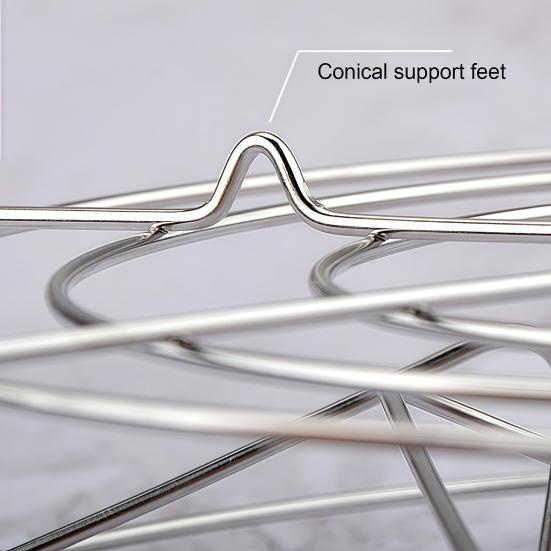 Fruit Jar Holder 3-in-1 Stainless Steel Canning Rack with Foldable Handles, Anti-Scald Home Food Preservation Lifter, Rust?Proof Pot Rack,