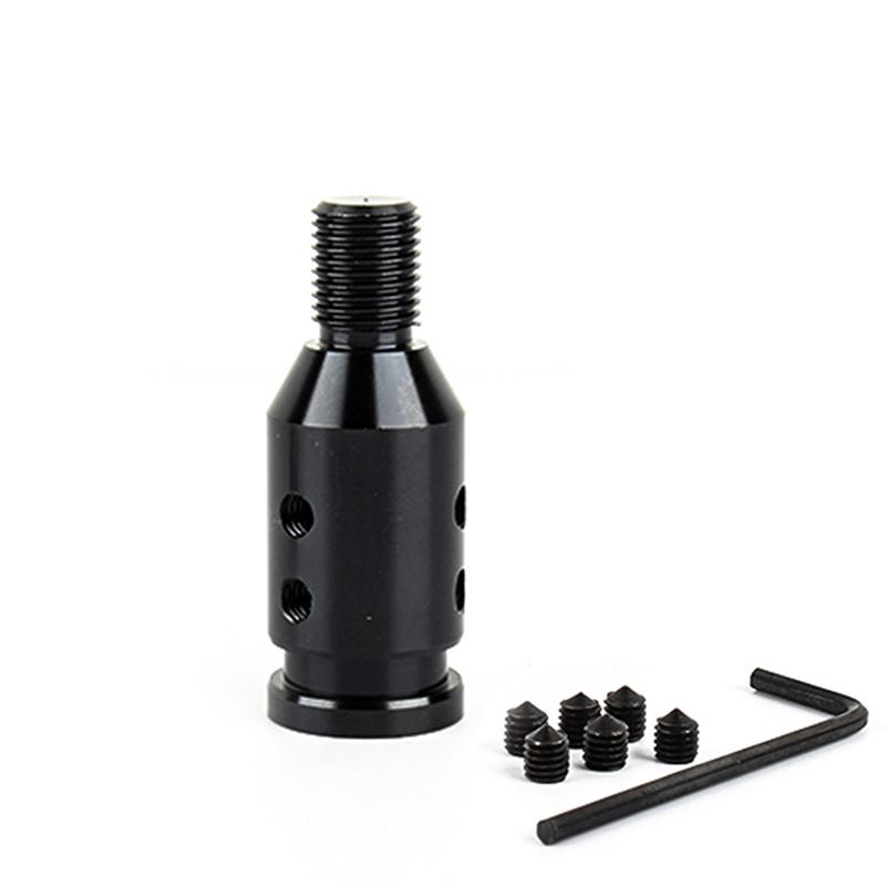 Universal Car Manual Gear Shift Knob Adapter Car Aluminum Gear Shift Knob Thread Adapter Corrosion-Resistant Accessories