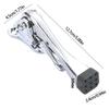 2Pcs Easy Pedals Kick Down Door Stop Adjustable Door Holder Wall Protector Zincs Alloy Doorstop with Rubber Tip