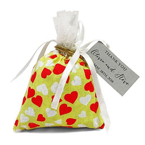 

20 Бавовняних Мішечків на Зав язках для Подарунків Маленькі Друковані Мішечки Весільні Сувеніри для Гостей з Персоналізацією жовтий