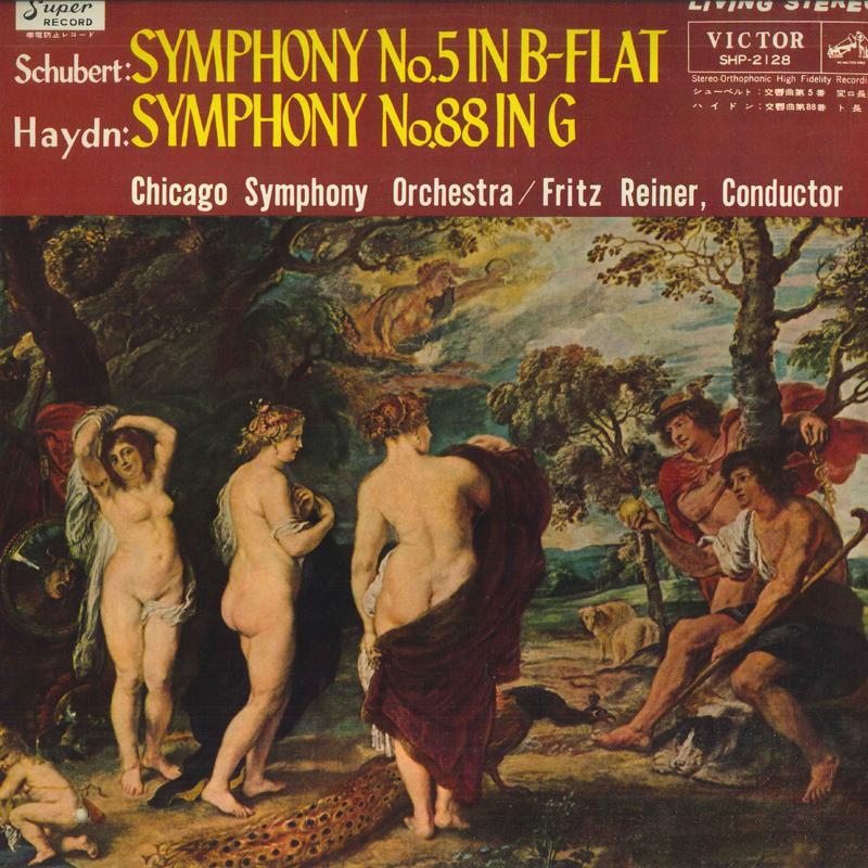 

LP Record FRITZ REINER CHICAGO SYMPHONY ORCH Schubert Symphony No. 5 in B flat SHP2128 VICTOR Germany Classical Used
