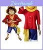 Traje Elegante de Monkey D Luffy de Uma Peça Apresentando Acabamento e Design Exquisitos