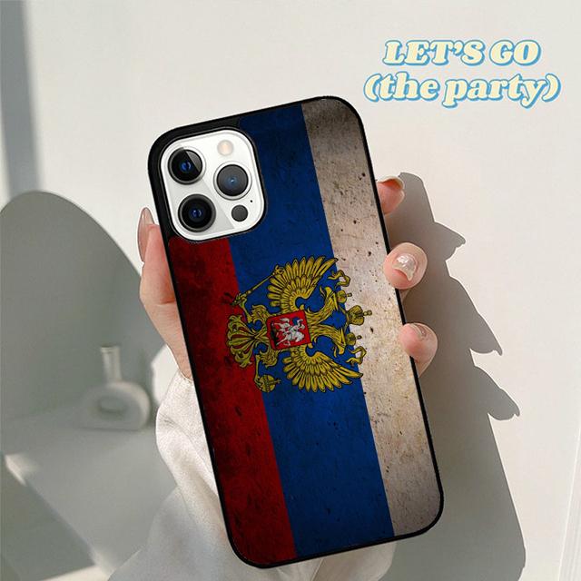 Autumu Moscow Russian Flag Bear Phone Case Cover for iPhone 17 Air 16 16e 15 12 11 13 14 Pro Max Apple Plus Coque