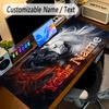 Podložka pod myš s koňským motivem, personalizovaná, s vlastním textem jména, protiskluzová podložka na stůl pro notebook, kancelářský stůl