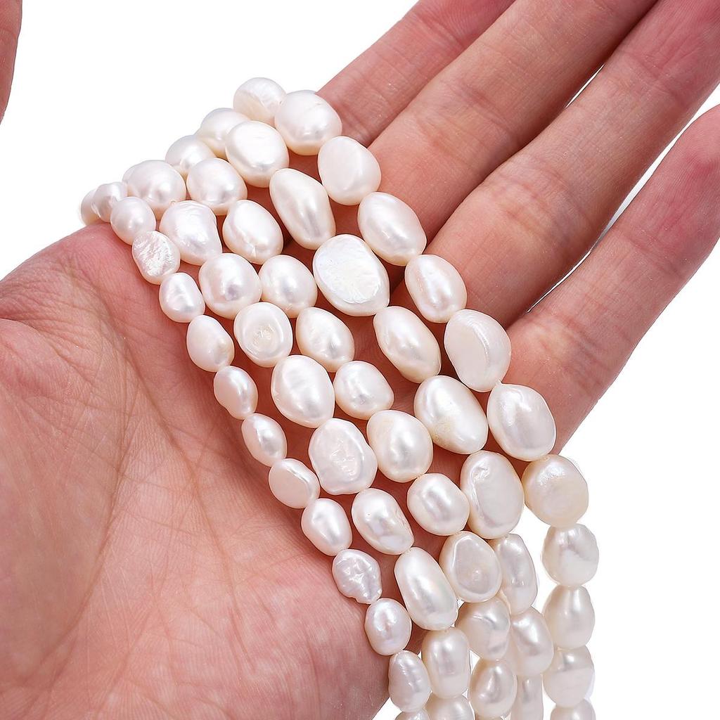 Naturferskvannsperler Perler For DIY Halskjede Armbånd Øredobber Smykkefremstilling