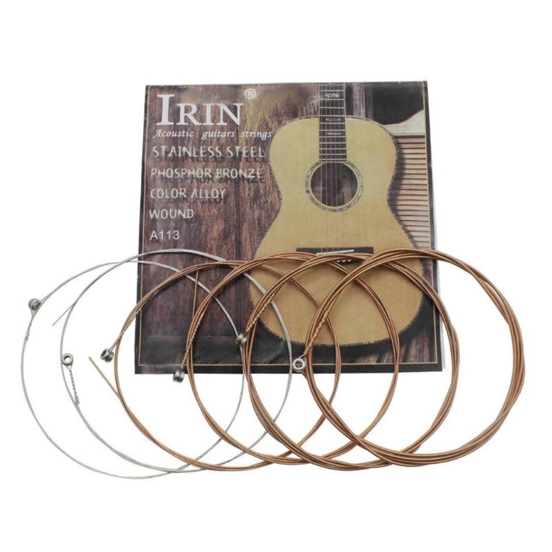 6Pcs/pack Folk Guitar String, Steel Core Guitar Strings Set Practice Replacement