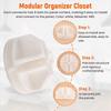 20 Pezzi Connettori per Contenitori Cubici in Filo per Scaffalature Cubiche e Organizzatori Modulari per Armadi Fibbia a Scatto per Armadio Clip