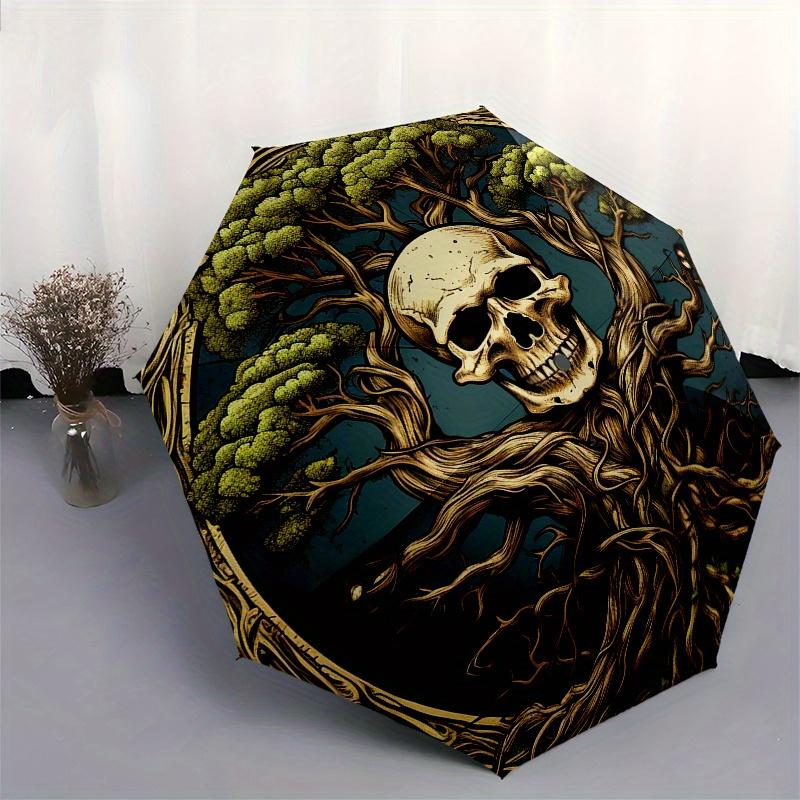 Tree of Life: Eternal Nature's MajestyUmbrella, Portable 3-Fold Compact Umbrella for Men & Women Gift