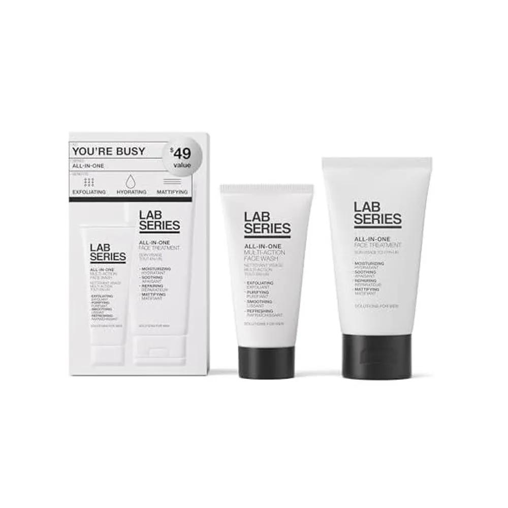 Lab Series Men s All-in-One Multi-Action Face Wash + Scrub Set