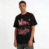 Wine Is My Valentine Themed Printed Valentine's Day Top Pure cotton T-shirt