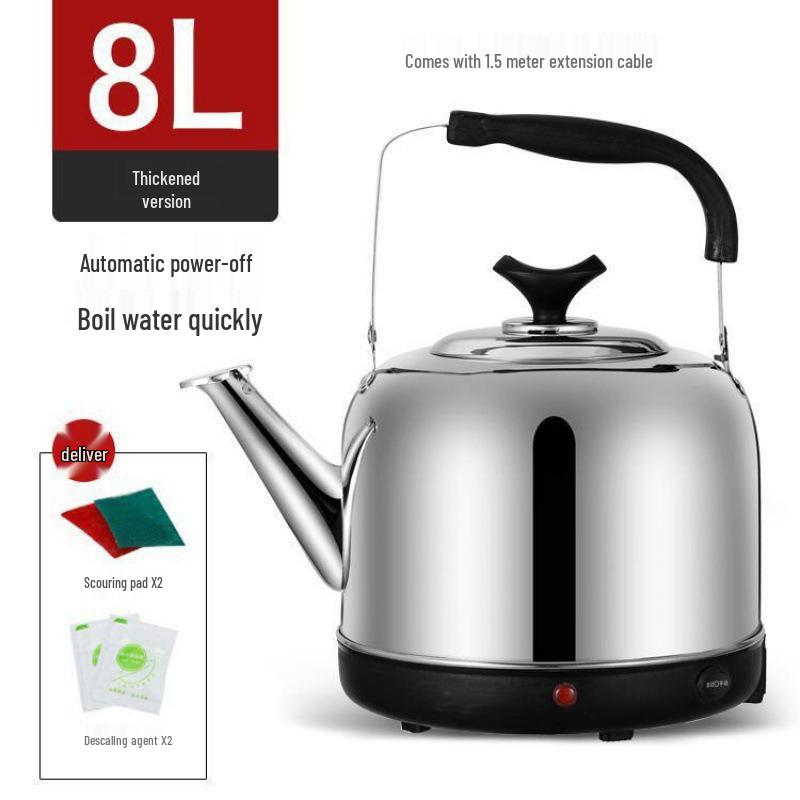 Stainless Steel 2L Electric Kettle with Auto Shut-Off & Keep Warm Feature