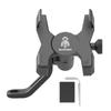 Motorcycle Phone Holder Aluminum Alloy Motorcycle Phone Mount 360 Degree Rotation Cell Phone Holder Fits All Phones 2.4-3.7inch