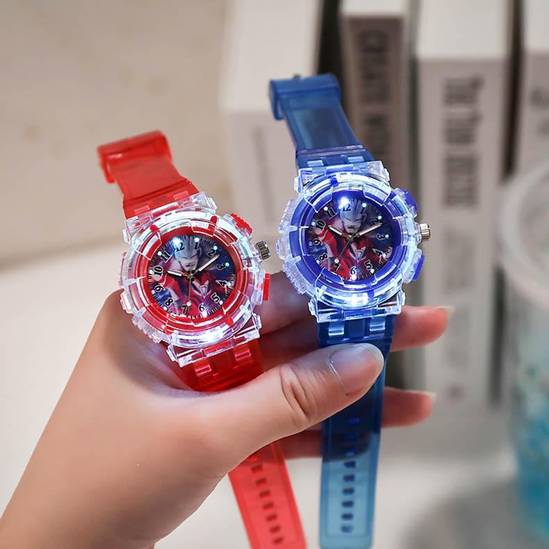 Ultraman Led Luminous Watch Children's Cartoon Elementary School Student