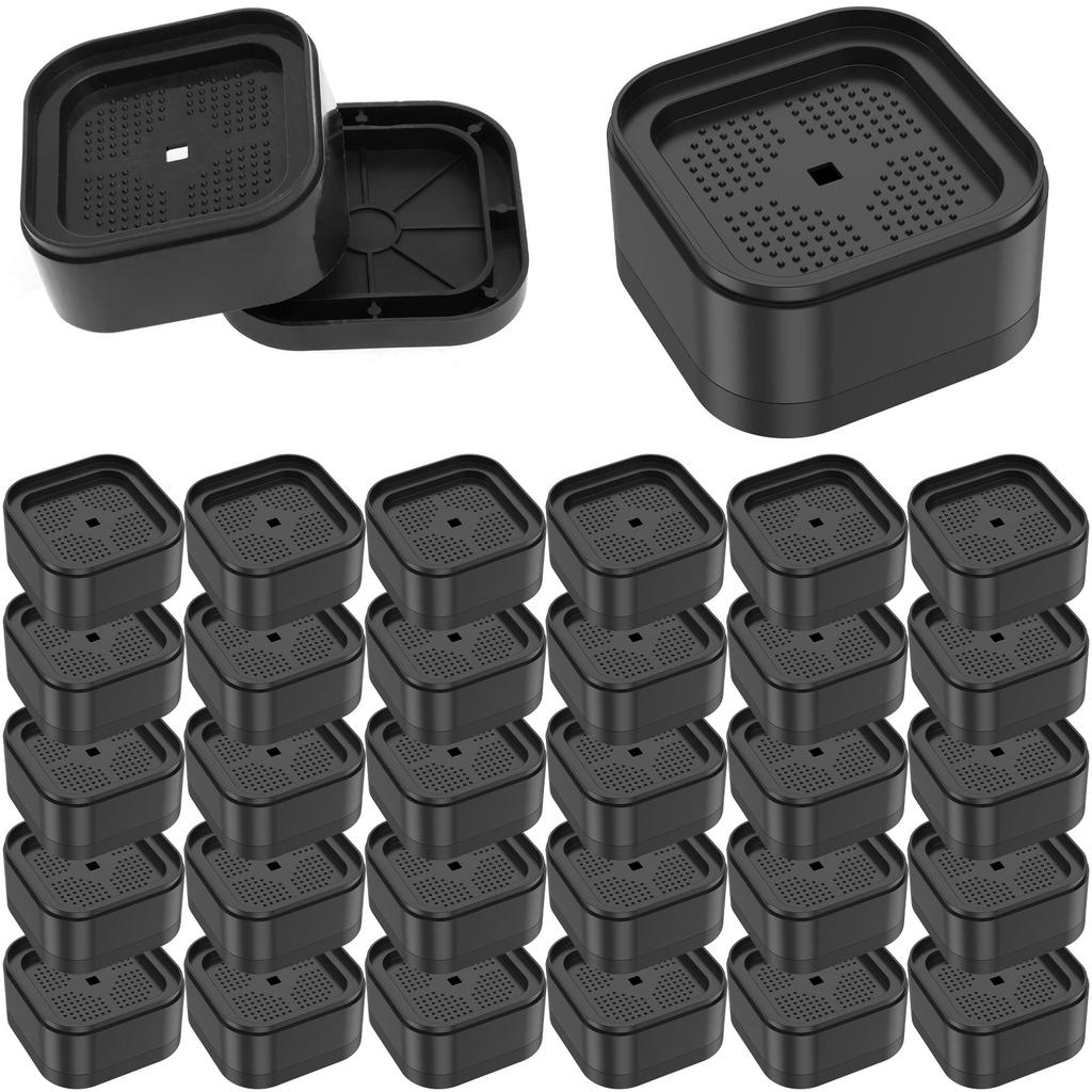 32/8pcs Furniture Risers Adjustable Bed Risers Square Stackable Bed Raisers Blocks Lift Height 1", 2" or 3" For Table Desk Couch