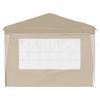 Pop Up Party Tent 288 X 288 X 245 Cm Cream Oxford Fabric