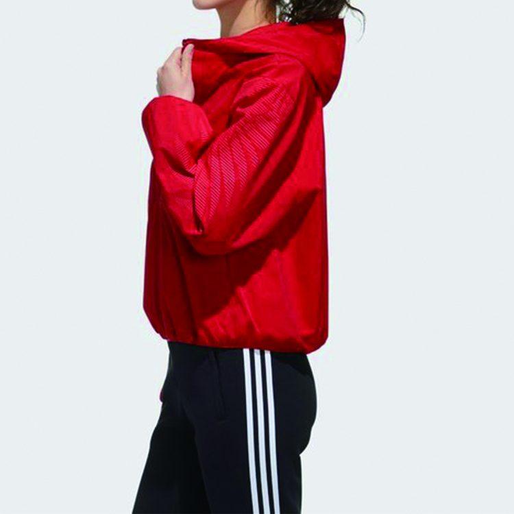 Adidas Jackets Women's Light Scarlet/Dark Reddish Purple Hooded Moderate Other GG0773