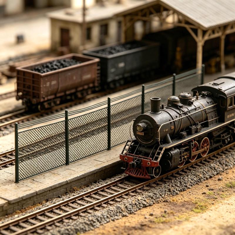 DIY Modellbauzubehör Miniaturzaun Modell 10 Stück Barrieren Netz für Zuglayout Diorama Realistische Details