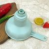 7-in-1 Wide Mouth Funnel Set Kitchen Funnels with Removable Strainer Plastic Wide Mouth Funnel for Filling Bottles Liquid Transfer