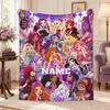 Ever After High Blanket Personalized Name, Custom Flannel Throw, EAH Character Blanket, Girls Birthday Gift, Room Decor