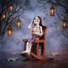 Cross-border Hot Sale Halloween Decorations Rocking Chair Skull Old Man Ornament Bar Haunted House Secret Room Dress Up Horror Props