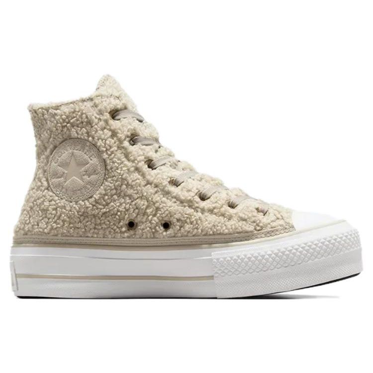 Converse All Star Lift Lace-Up Comfortable Classic High-Top Shoes Women Sneakers Off-White A05509C