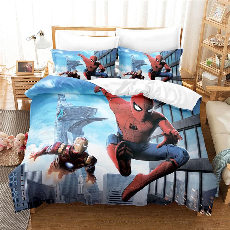 Home Textile Quilt Cover Pillowcase 3D Digital Printing Three-Piece Set